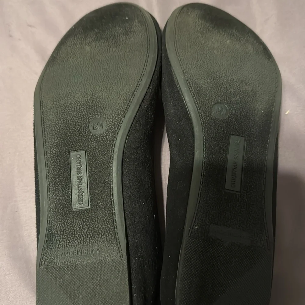 Black Embellished Flats - Picture 2 of 3